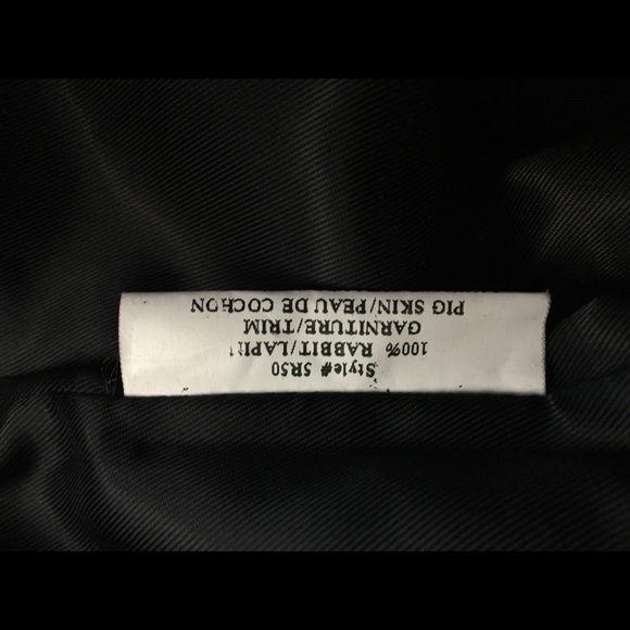 SPI 25 Sandy Pino genuine rabbit fur with bag vest - Picture 7 of 8